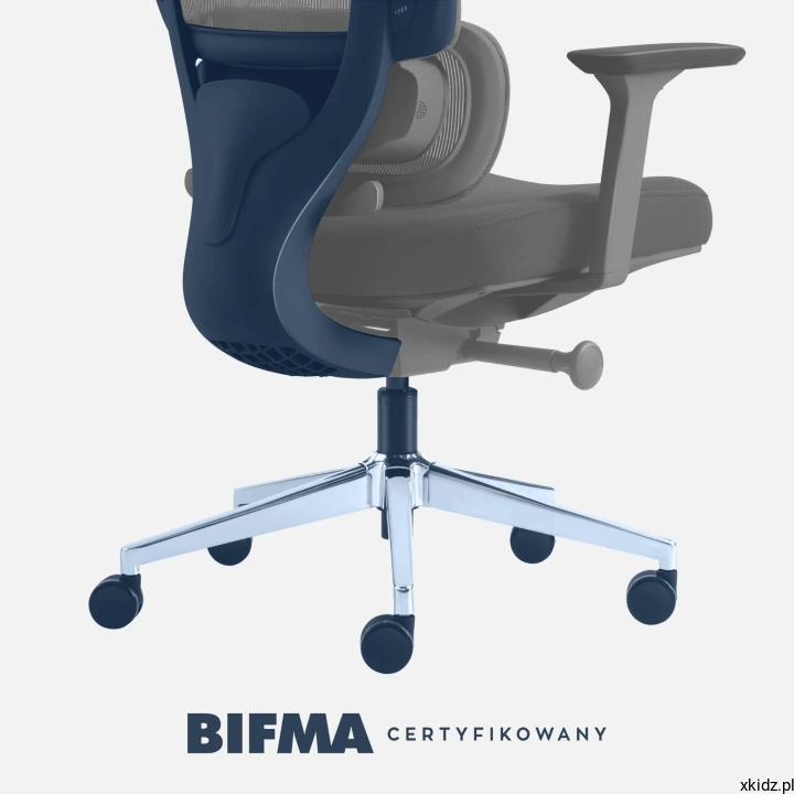 Fotel Mark Adler Visioner 6.1 Black - pięcioramienna podstawa z cichymi kółkami