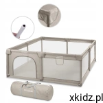 Kidwell Duży kojec plac zabaw FANKO 180x200 Beige