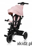Lionelo ROWEREK TRÓJKOŁOWY JEŹDZIK 2w1 PCHACZ OBRACANY 360° BERRY Pink