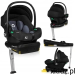 LIONELO Fotelik samochodowy z bazą ISOFIX zestaw ASTRID 0-13 i-Size Grey