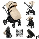 Wózek spacerowy Kidnort Isbjörn do 22 kg przód/tył + akcesoria Beige
