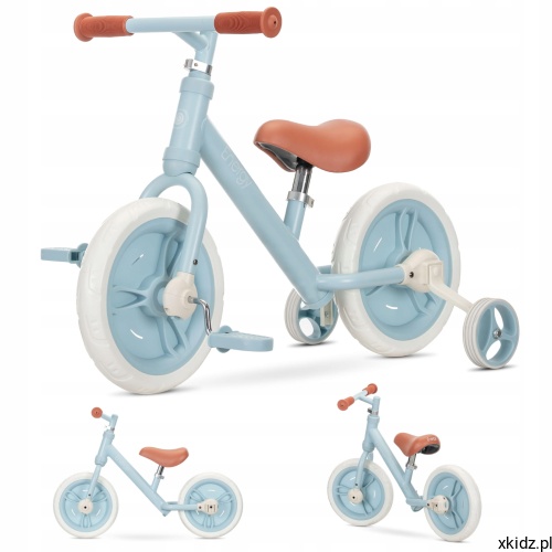 Rowerek biegowy 2w1 Lorelli Energy Blue - widok całego rowerka w kolorze niebieskim