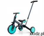 Milly Mally Rowerek z pchaczem Jeździk biegówka 4w1 Optimus Plus Mint