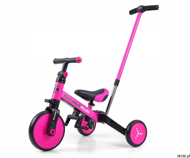 Milly-Mally-Rowerek-z-pchaczem-Jezdzik-biegowka-4w1-Optimus-Plus-Pink-EAN-GTIN-5901761128512