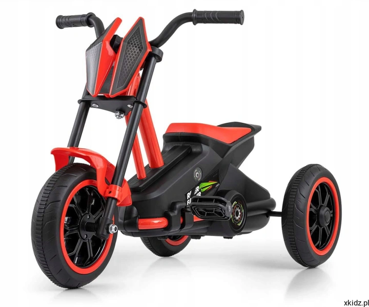 Gokart na pedały Milly Mally Rider czerwony dla dzieci 3+ - widok całego pojazdu