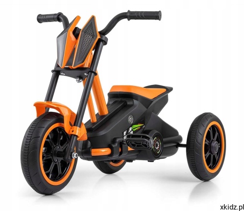 Gokart na pedały Milly Mally Rider pomarańczowy dla dzieci 3+ - widok całego pojazdu