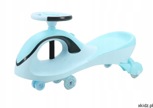 Jeździk grawitacyjny Baby Mix G-Force LED niebieski - widok całego pojazdu z boku