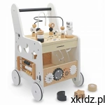 MamaBrum Drewniany pchacz 6w1 chodzik dla dzieci stolik edukacyjny MAM166