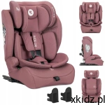 Lorelli Fotelik samochodowy Rio Pink I-Size Isofix 9-36kg Top Tether pasy 
