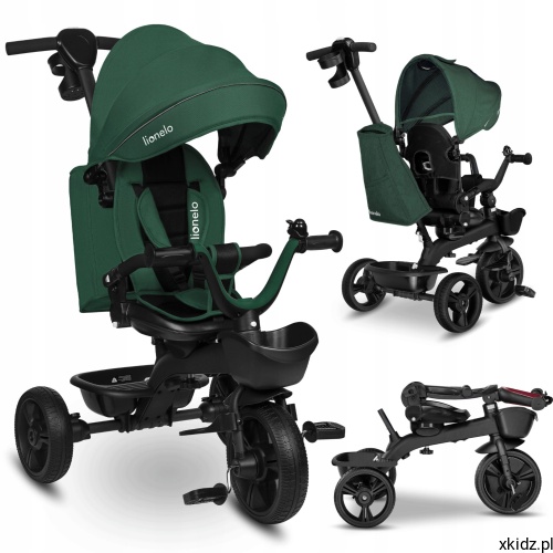 Lionelo-KORI-Rowerek-trojkolowy-spacerowy-2w1-Green-Emerald