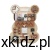 Tablica manipulacyjna Montessori Baby Mix Miś 10w1 - widok całego panelu w kształcie misia