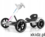 Gokart Na Akumulator BOLT White Milly Mally 3+ – Elektryczny Gokart Dla Dzieci Z Pilotem, LED, Bluetooth i Kołami EVA
