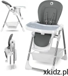 Lionelo LINN PLUS Krzesełko do karmienia regulowane składane Grey