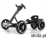 Gokart Na Akumulator BOLT Black Milly Mally 3+ – Elektryczny Gokart Dla Dzieci Z Pilotem, LED, Bluetooth i Kołami EVA