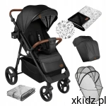 Tulano Wózek spacerowy lekki spacerówka + akcesoria Avignon 35 Black
