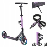TULANO Hulajnoga miejska ZIGZAG 45 pixel LED składana z paskiem 7l+ Pink