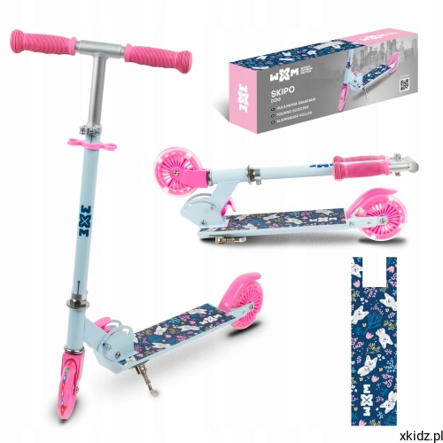 Kidwell-WXM-Hulajnoga-skladana-kola-LED-120-mm-SKIPO-dog