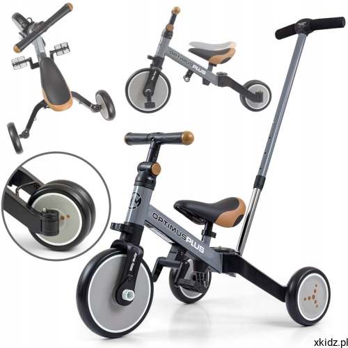 Milly-Mally-Rowerek-Jezdzik-biegowka-4w1-Optimus-Plus-Grey-Kod-producenta-5901761128543