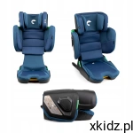 Kidnort Fotelik samochodowy isofix I-Size 100-150cm (15-36 kg) MANE Blue