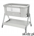 Carrello Gracia Łóżeczko, kołyska dostawna, kółka z blokadą, Cool Grey