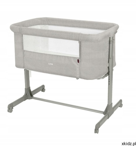 Łóżeczko dostawne Carrello Luna CRL-16501 Carbon Grey - widok całego łóżeczka