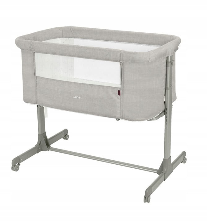 Łóżeczko dostawne Carrello Luna CRL-16501 Carbon Grey - widok całego łóżeczka