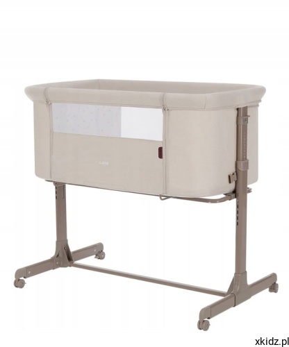 Łóżeczko dostawne Carrello Luna CRL-16501 Silk Beige - widok całej konstrukcji w kolorze beżowym