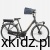 Koszyk rowerowy dla psa KVISP Midnight Grey S zamontowany na kierownicy roweru miejskiego