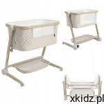 Carrello Prima Salsa Beige – Elektryczne Łóżeczko Dostawne i Kołyska z Bluetooth