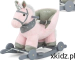 Milly Mally Koń na biegunach dla dziecka Unicorn interaktywny Polly PINK