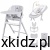 Carrello Tenero 3w1 Atlantis Grey - widok całego krzesełka do karmienia
