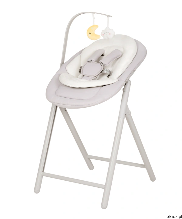 Carrello Tenero Beige - funkcja leżaczka niemowlęcego z pałąkiem z zabawkami