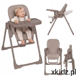 Lionelo Linn Plus Beige Taupe Krzesełko Do Karmienia 2w1 Leżaczek