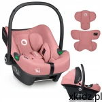 LIONELO Fotelik samochodowy nosidełko 0-13kg 40-87cm ADAC Astrid Pink