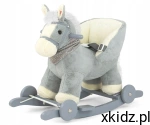 Milly Mally Koń na biegunach dla dziecka bujak interaktywny Polly Grey 12m+