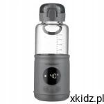 MyBabyBottle PRO Szary Przenośny Podgrzewacz Mleka 2 Min USB-C
