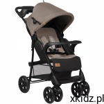 LIONELO wózek spacerowy LEKKI Składany Duże Koła + Torba EMMA PLUS Beige