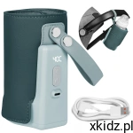 Lionelo Thermup Go Plus Green Przenośny Podgrzewacz do Butelek 8h