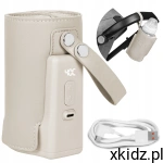 Lionelo Thermup Go Plus Beige Podgrzewacz do Butelek Turystyczny