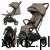 Wózek spacerowy Kidwell AURO Hazelnut Brown 7,9 kg - widok rozłożonego wózka