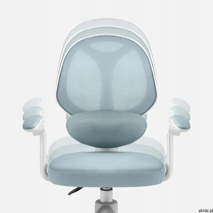 Fotel Mark Adler Junior 4.5 Blue – regulowana podpora lędźwiowa i profilowane oparcie