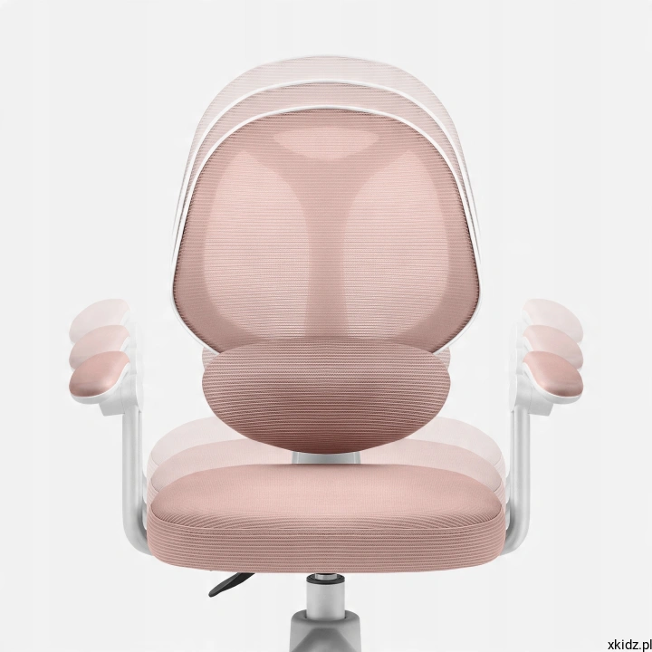 Fotel Mark Adler Junior 4.5 Pink – regulacja wysokości siedziska dla wzrostu 80-150 cm