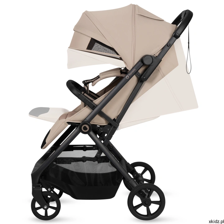 Lionelo Tansi Sand Beige - budka XXL z filtrem UPF50+ chroniąca przed słońcem
