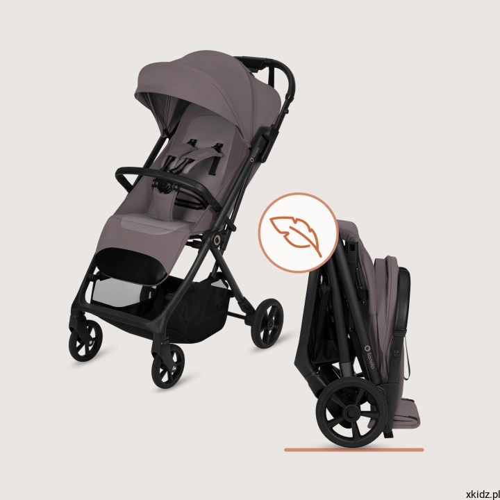 Lionelo Tansi - system Auto-folding, wózek złożony stojący samodzielnie