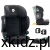 Fotelik samochodowy Lorelli GrowGo Black i-Size - widok całego fotelika w kolorze czarnym