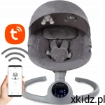 Bujaczek leżaczek elektryczny 2w1 REVE Grey/Silver