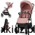 Wózek spacerowy Lorelli ZOZU Pink - widok całego wózka w kolorze różowym