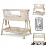 Lorelli Layla 2w1 Beige – dostawka, kojec, łóżeczko turystyczne 0–36m