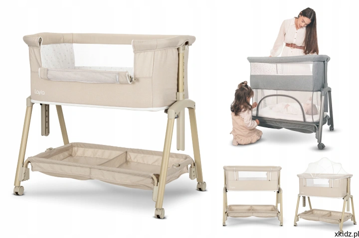 Lorelli Layla 2w1 Beige - moskitiera i siatkowe okienka wentylacyjne