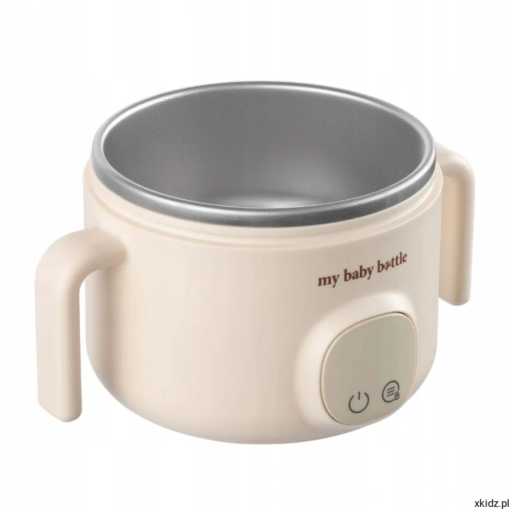 MyBabyBowl Beige - ze stali nierdzewnej 316